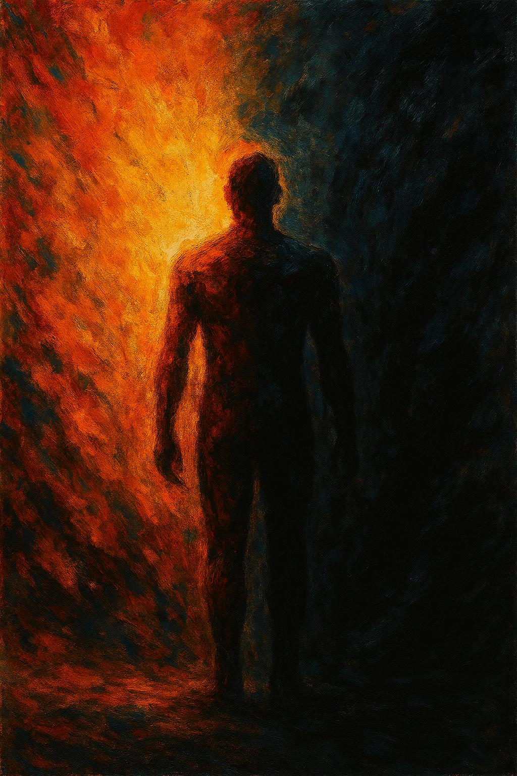 Either you burn in the light or you master the darkness
