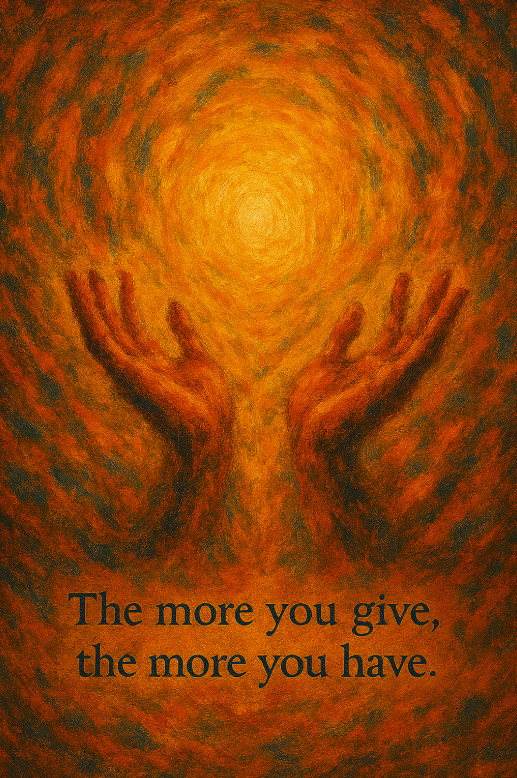 The more you give, the more you have